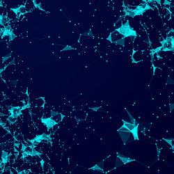 virtual abstract background with particle molecule vector image