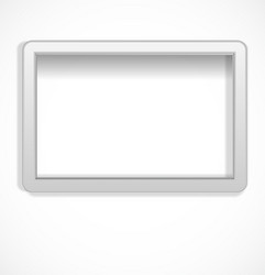 white empty frame vector