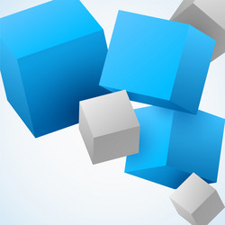 Colored cubes 3d Royalty Free Vector Image - VectorStock