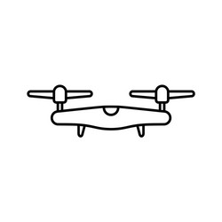 drone icon linear logo robotic quadcopter vector