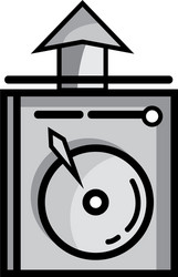 Grayscale data hdd system server technology vector