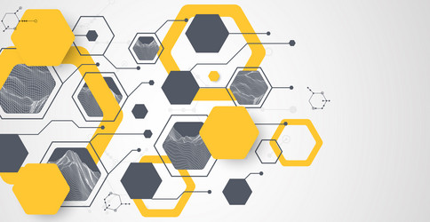 modern science or technology abstract background vector image