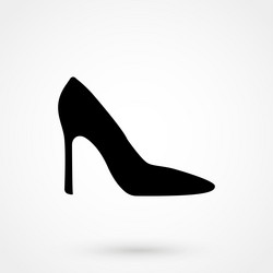 Elegant High Heel Shoes Icon vector