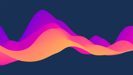 3d wavy background dynamic effect abstract vector