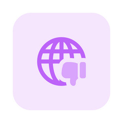 slow network connection disliked by the users vector image