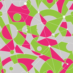 Grid seamless pattern with random geometric vector