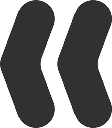 quotation marks opening to the right designed Vector Image