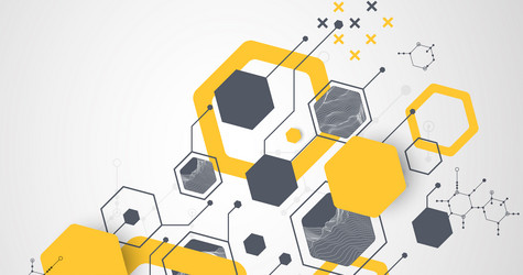modern science or technology abstract background vector image