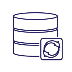 optimization icon database vector image