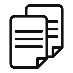 document duplicate icon ideal for file management vector image