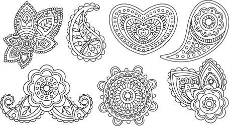 Floral Mandala Ornament Vector Image