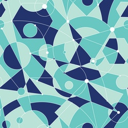 Grid seamless pattern with random geometric vector