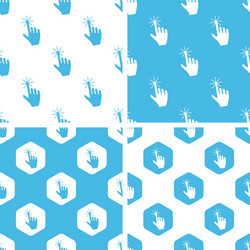 Hand cursor patterns set vector