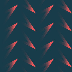 red triangles on noir canvas seamless pattern vector image