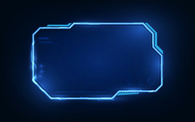 sci fi frame cyber pattern background design eps vector image