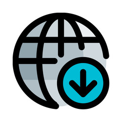 downloading a large amount of data from websites vector image