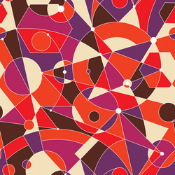 grid seamless pattern with random geometric vector image