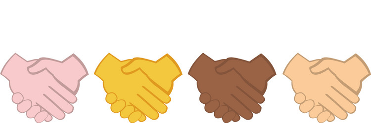 Handshakes emoticons vector