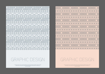 design is patterned in an ethnic style a template vector image