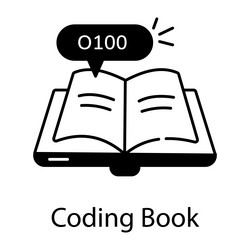 linear style web programming icon vector image