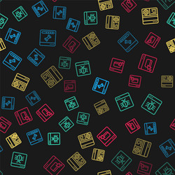 set line loading data window system bug debugging vector image