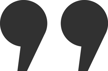 quotation marks framing a statement emphasizing vector image