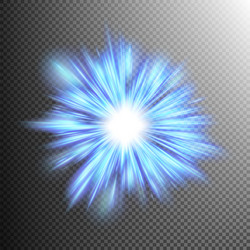 Realistic sun burst with flare eps 10 vector