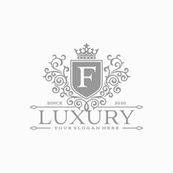 royal luxury logo design template Vector Image