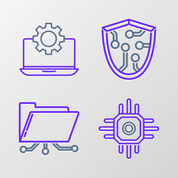 set line processor folder and lock cyber vector