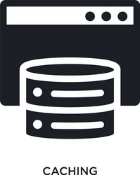 Caching isolated icon simple element from vector