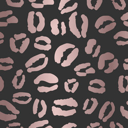 Leopard print repeat pattern design vector