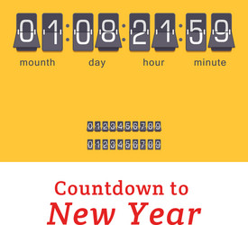 Clock Countdown Timer Icons vector image
