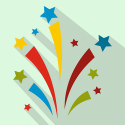 Firework flat icon Royalty Free Vector Image - VectorStock