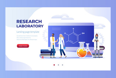 Research laboratory concept vector