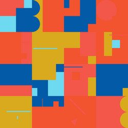 deconstructed abstract pattern design vector image