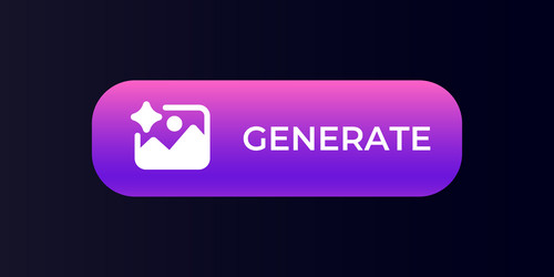 a dynamic generate button designed for innovative vector image