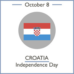 croatia independence day vector