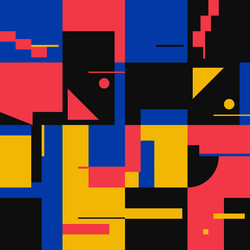 Deconstructed abstract pattern design vector