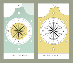 Major arcana tarot cards stylized design vector