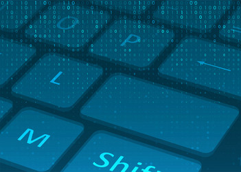 software concept for computer keyboard vector image