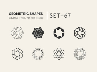 universal shapes for your design vector