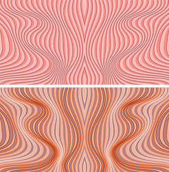 abstract color lines patterns set vector image