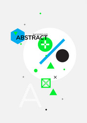 Abstract geometric poster vector