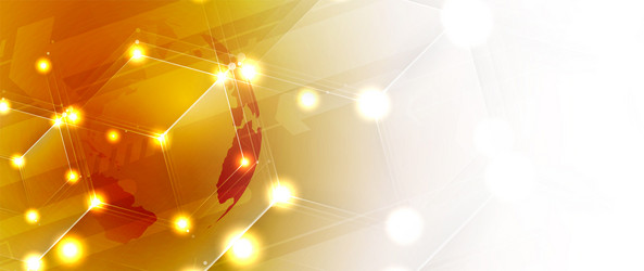 abstract structure circuit computer cube vector image