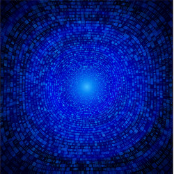 Binary code background tunnel digital vector