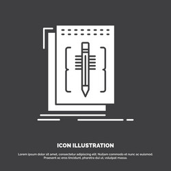 code edit editor language program icon glyph vector image