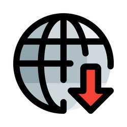 connection drop down due to signal issue vector image