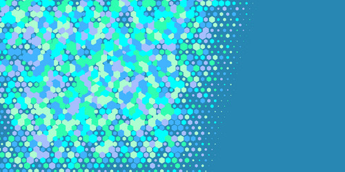 geometric multi size hexagon with color vector image