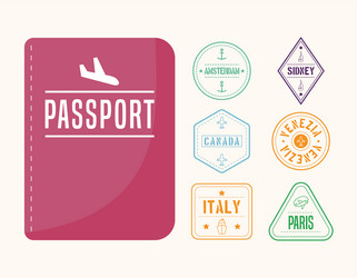 Paris Passport Stamp Vector Images (over 280)