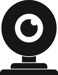 web camera icon simple style vector